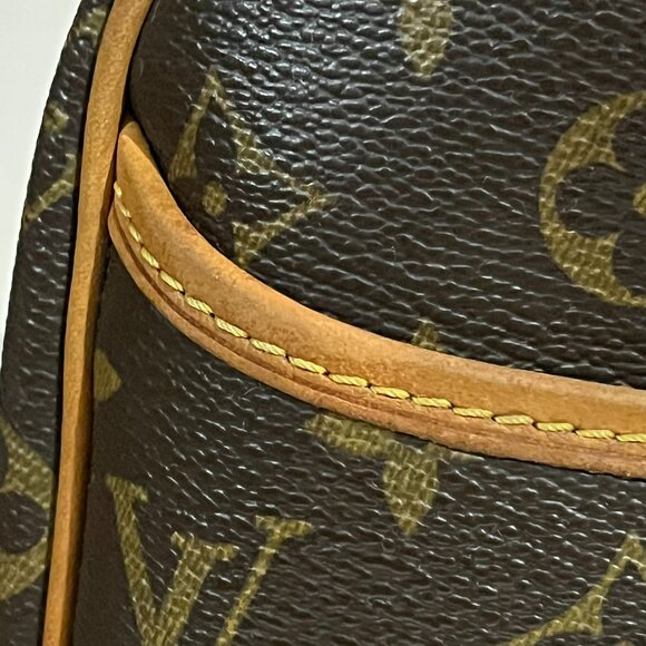 Authentic Louis Vuitton Trouville Monogram Brown Satchel Top Handle w Du… - Picture 10 of 16